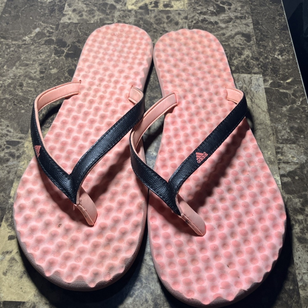 Adidas Women's Sz 10 Pink Flip Flops